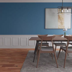 94 1/2 In. Adjustable 32 In. to 36 In. Ashford Square Panel Traditional Wainscot
