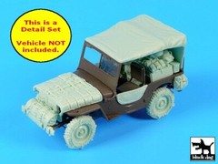 Black Dog 1/35 Big Detail Set w/Wheels for US Jeep WWII (for Tamiya kit) T35276