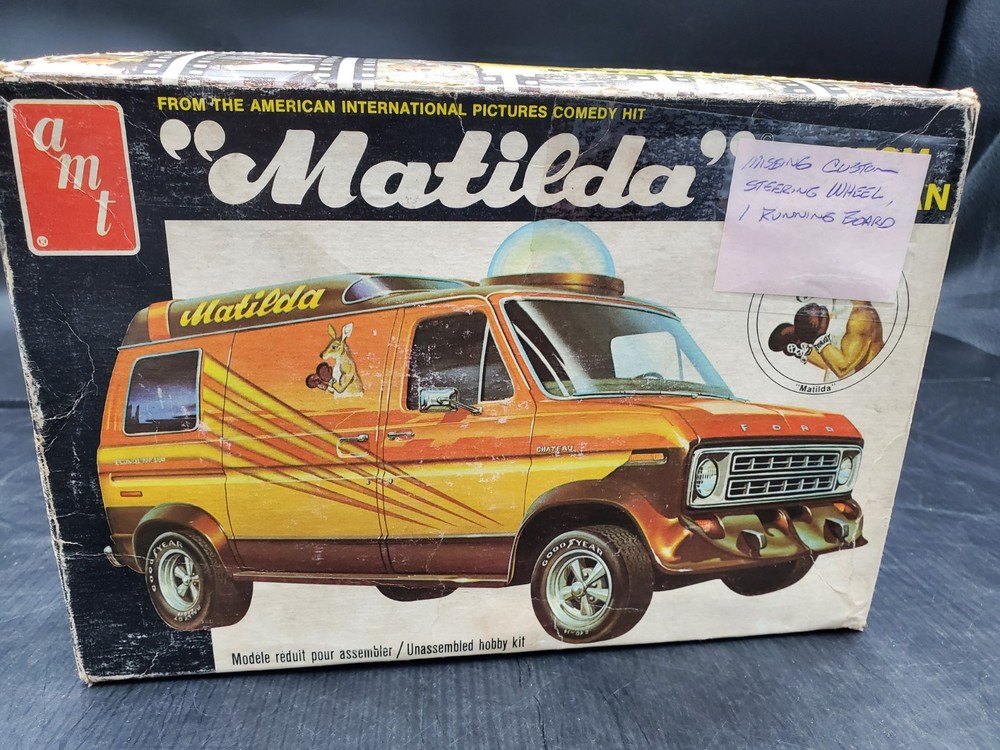 🚦😎🔥AMT Matilda Custom Ford Econoline Van Model Kit 2504 1/25 1978 Rare!🔥😎🚦