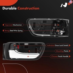 A-Premium Front or Rear Left Driver Side Interior Door Handle Compatible with