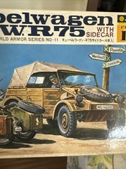 Vintage Fujimi 1/76 Kubelwagen -R/75 Sidecar Plastic Model- New In Box-