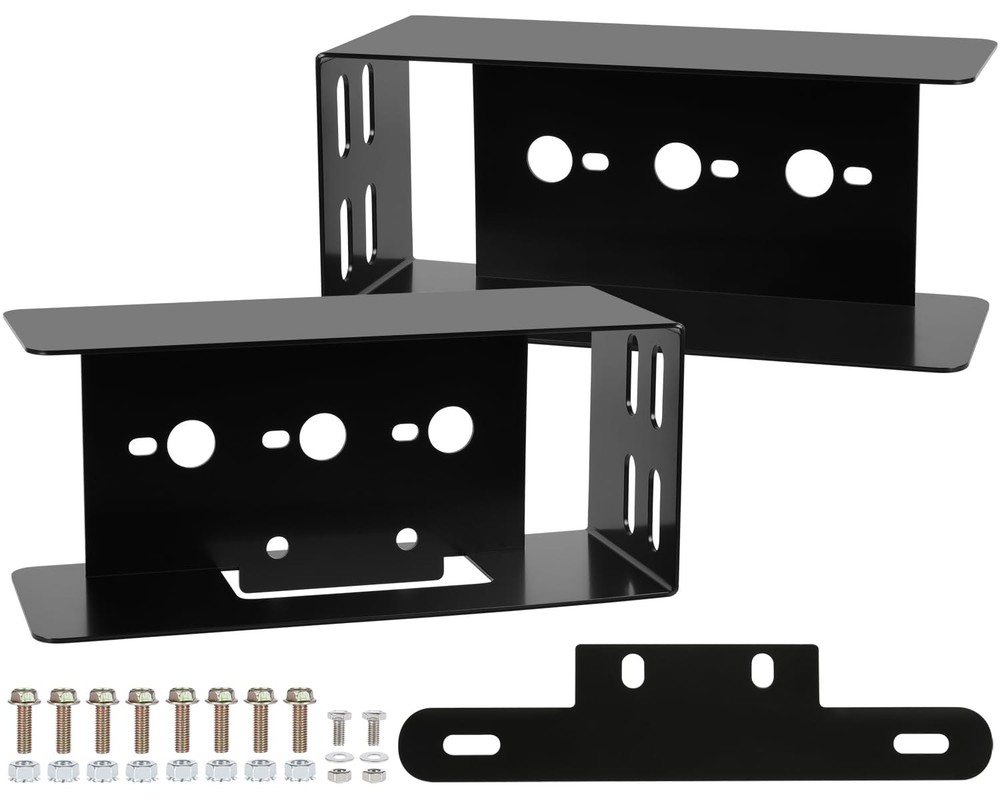 Linkitom Rectangular Trailer Tail Light Mounting Plate Bracket Left Right Guard