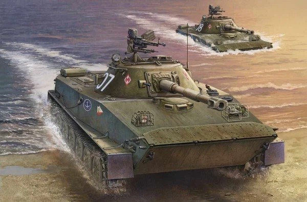 Trumpeter 00382 1/35 Polish PT-76B Amphibious Tank Plastic Model Kit SEALED