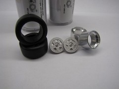 1/20 Icon Automotive Miniatures 15” Gotti Front Wheel, Slick Tire Set #ST-2003-G