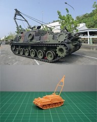 1/144 USA M88A1 Hercules Equipment Recovery Vehicle (fine detail) Resin Kit