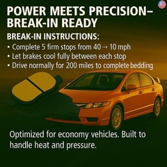 QB by QUALITY-BUILT Ceramic Rear Brake Pads 1000-1212C Compatible with
