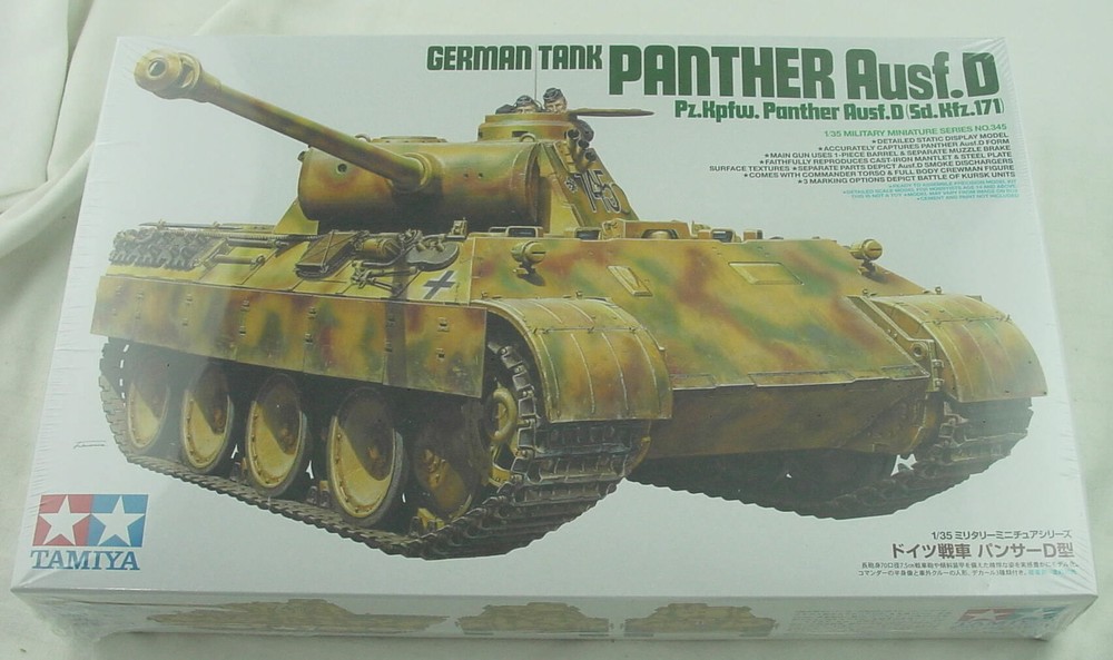 1/35 German Panther Ausf.D Pz.Kpfw. 5d.Kfz.171 Tank Plastic Model Kit Tamiya