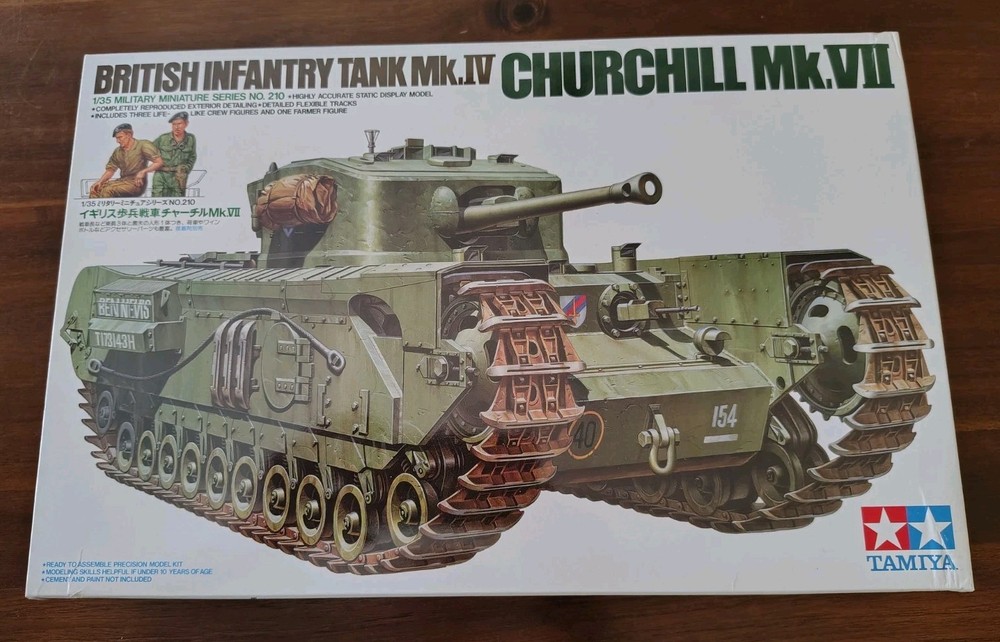 TAM35210 1:35 Tamiya Churchill Mk. VII British Infantry Tank Model Kit