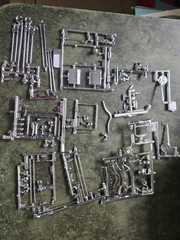 AMT 1/25 Ford Model T Chrome Parts Lot suspension & More STK E275