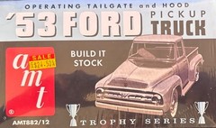 AMT Trophy Series ’53 Ford Pickup Truck 1:25 3-in-1 Model Kit Op Hood Brand New