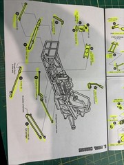 1:25 Funny Hugger Camaro Car Funny Car CHASSIS W Instructions LBR Model Parts