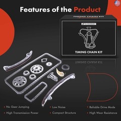 A-Premium Engine Timing Chain Kit W/Sprocket [fits DOHC, L4 2.0L 2.4L]