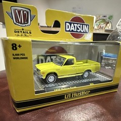 M2 Machines 1976 Datsun Truck Li’l Hustler Yellow Diecast Car Model