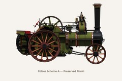 1901 Burrell Compound Traction Engine (3d print. model kit) 1/16 ScaleX SX-16001
