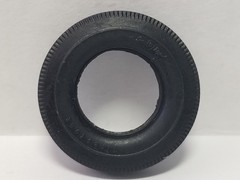 PAD PRINTED TIRES from Delorean Time Machine Polar Lights 1:25 Model Kit BTTF