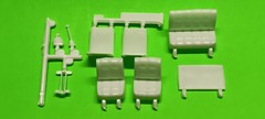 1977 Jeep Cj-7 1/24 Bucket Seats Rear Bench 4×4 Shifter Revell Dasiy Duke