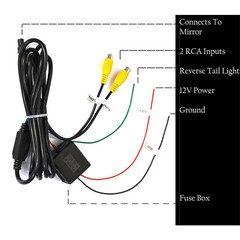 10.5 In. OEM Rear View Mirror/4.3 In. LCD Scree, Dimming, Adjustable Guide Line,