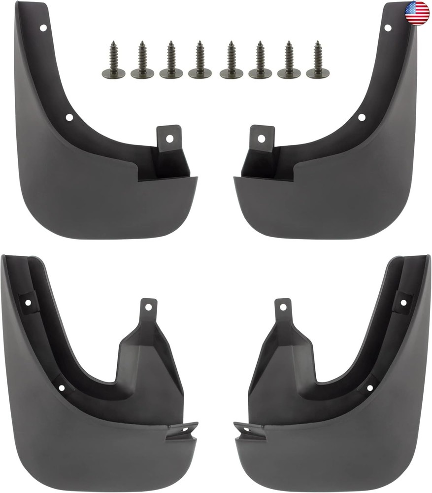 BOXI Set of 4 Front and Rear Side Mud Flaps Splash Guards Compatible for