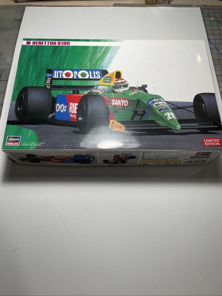 STARTED Hasegawa 1/24 Benneton B190 Plastic Model Kit See Photos