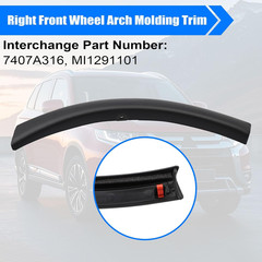Passenger Side Wheel Arch Molding Trim Compatible with Mitsubishi Outlander 2.4L