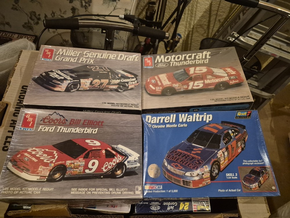 lot of 4 sealed nascar model kits Various Drivers