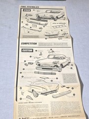 RARE ORG 1/25 AMT ’58 CHEVROLET IMPALA HARDTOP CUSTOMIZING KIT 2758-200 MIB 60s