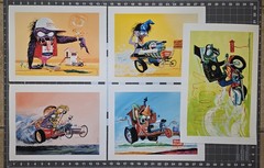 HAWK Weird-Ohs Box Art Posters set 5- 11×14-Not Ed “Big Daddy” Roth/Rat Fink