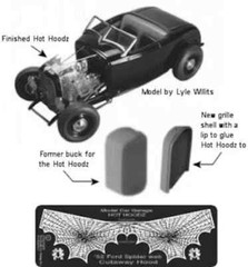 The Model Car Garage MCG-2221 ’32 Ford spiderweb Hot Hoodz for Revell kits