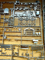 Vintage Model Car Chrome Parts Lot Sprues Trees Original Bags AMT MPC Monogram