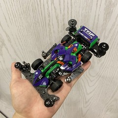 TAMIYA 4WD Racing Car FMA Chassis Custom Painted Black Silver Grey Mirror