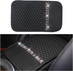 Bling Leather Car Armrest Cover – Waterproof Console Protector for Suvs & Trucks