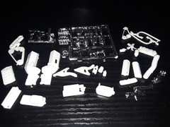 1/25 scale Model car parts AMT 62 Corvette Dual blower engine