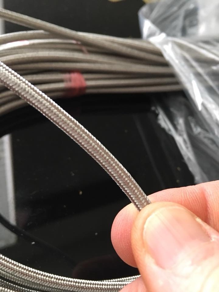 1/12 Scale Stainless Steel Braided Radiator Hose