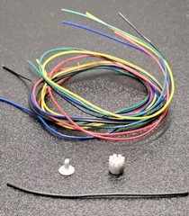 1/24 SCALE ENGINE DETAIL KIT 5 COLORS OF WIRE DISTRIBUTOR BATTERY SOLENOID MSD