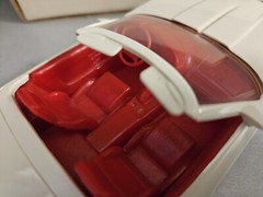 1992 C4 Chevy Corvette Convertible White / Red Interior Dealer Promo Amt Ertl
