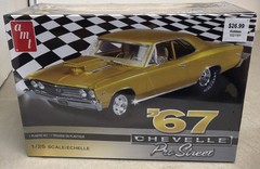 AMT ’67 Chevrolet Chevelle Pro Street 1:25 Plastic Model Kit Decals AMT876M/12