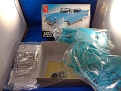 Amt # 638 1957 Chevy Bel Air Open Unbuilt Model Kit 1/25 Scale