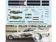 Performance detail products Mr Norms 1973 dodge charger funny car decal