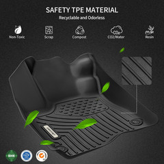 Floor Mats Fit for Honda Civic Coupe/Sedan/Type R 2016-2021, 2017-2021 Honda Civ