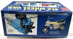 AMT Ford Custom Six-Wheel Van w/ Trail Bike 1:25 Model Kit 2502 – SEALED PARTS
