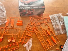 Vintage Used Toy 1970 1/2 Chevy Camaro Z/28 OPEN BOX 1:25 AMT Model Rare 2009