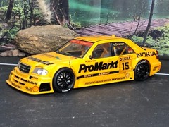 Pre-built AS-IS Unbranded Plastic Model Kit MERCEDES-BENZ AMG PROMARKT Yellow