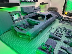 1/8 Scale 1968 AMC Javelin Resin Model Kit with Engine – Huge Size 24 Inch Long