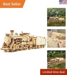 Intricate 3D Wooden Model Car Kit – Educational Puzzle for Adults, 408 Pieces
