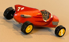 Vintage Custom Built Wood Midget Racer Model Indy 500 Marx Slush Race Stock Car