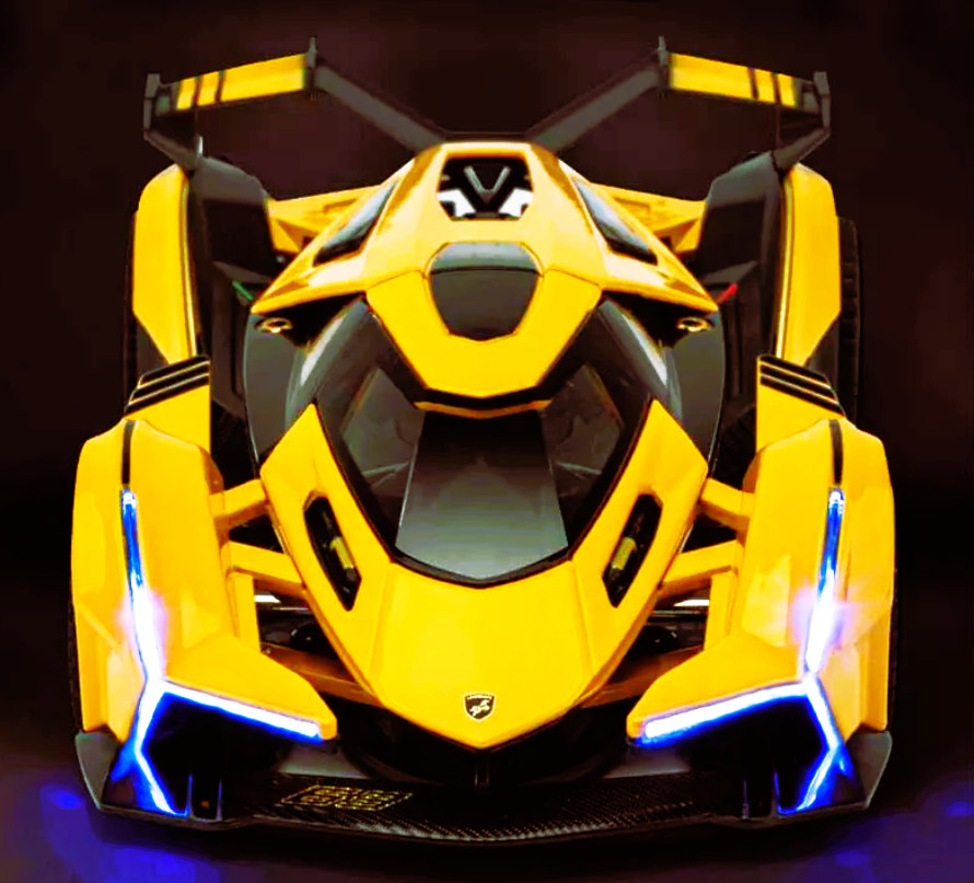 Lamborghini Race Car24Le Man Custom Built HyperCar12Carousel YELO1 18METAL Model