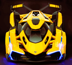 Lamborghini Race Car24Le Man Custom Built HyperCar12Carousel YELO1 18METAL Model