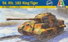 Italeri 7004 1/72 Scale Military Model Kit WWII German Sd.kfz.182 King Tiger II