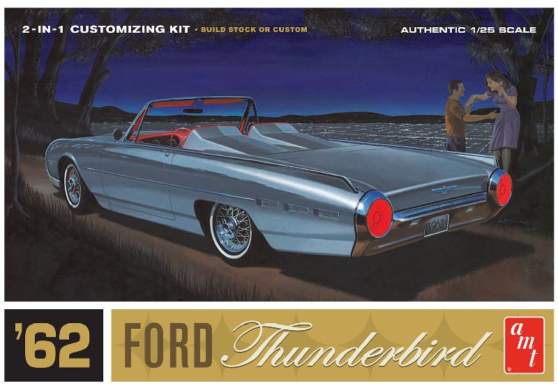 AMT 682 1/25 1962 Ford Thunderbird Plastic Model Kit