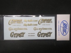 Corvette Auto Parts/Gypsy AA/GS 1/25 Decal from Fremont Racing Specialties